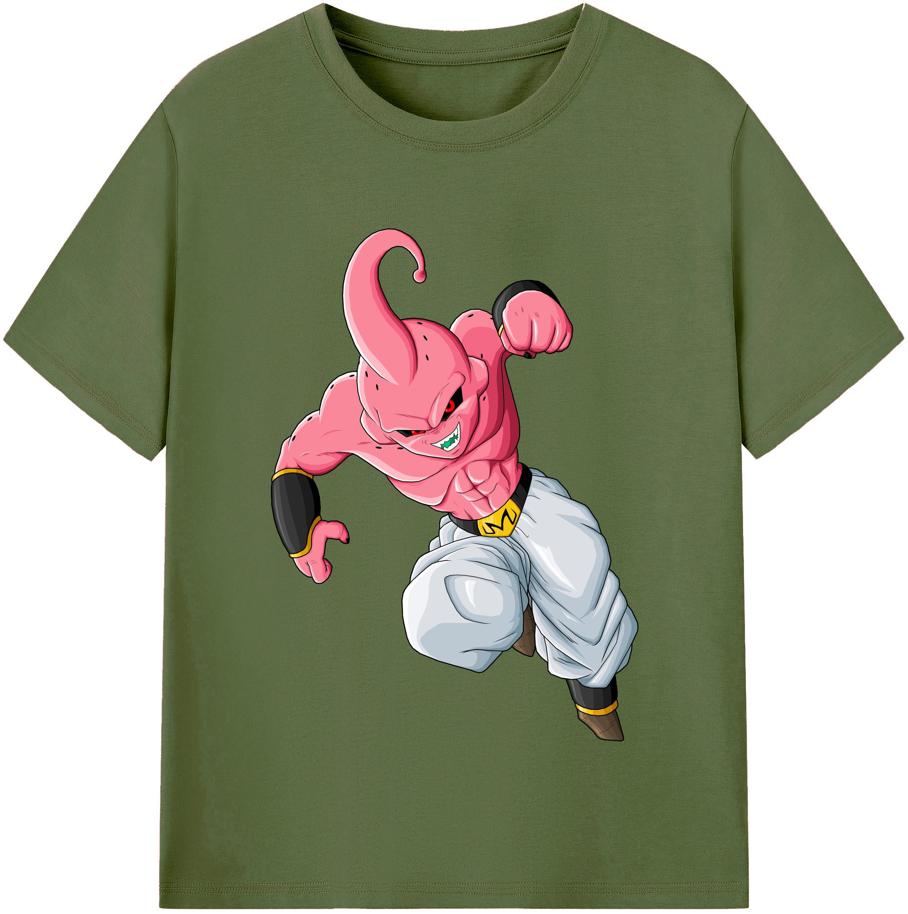 （画像用） ドラゴンボール 魔人ブウ DRAGON BALL Majin Buu 綿100％半袖Tシャツ（フロントプリント）